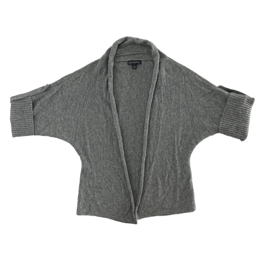 Banana Republic Luxury Cashmere Blend Wool Gray Cardigan Sweater Small